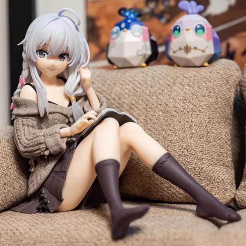 In Toy THE JOURNRY OF ELAINA Anime Figure Elaina Action Figures Desktop Cute Decorations Simple Style Kawaii Girl japanese Dolls