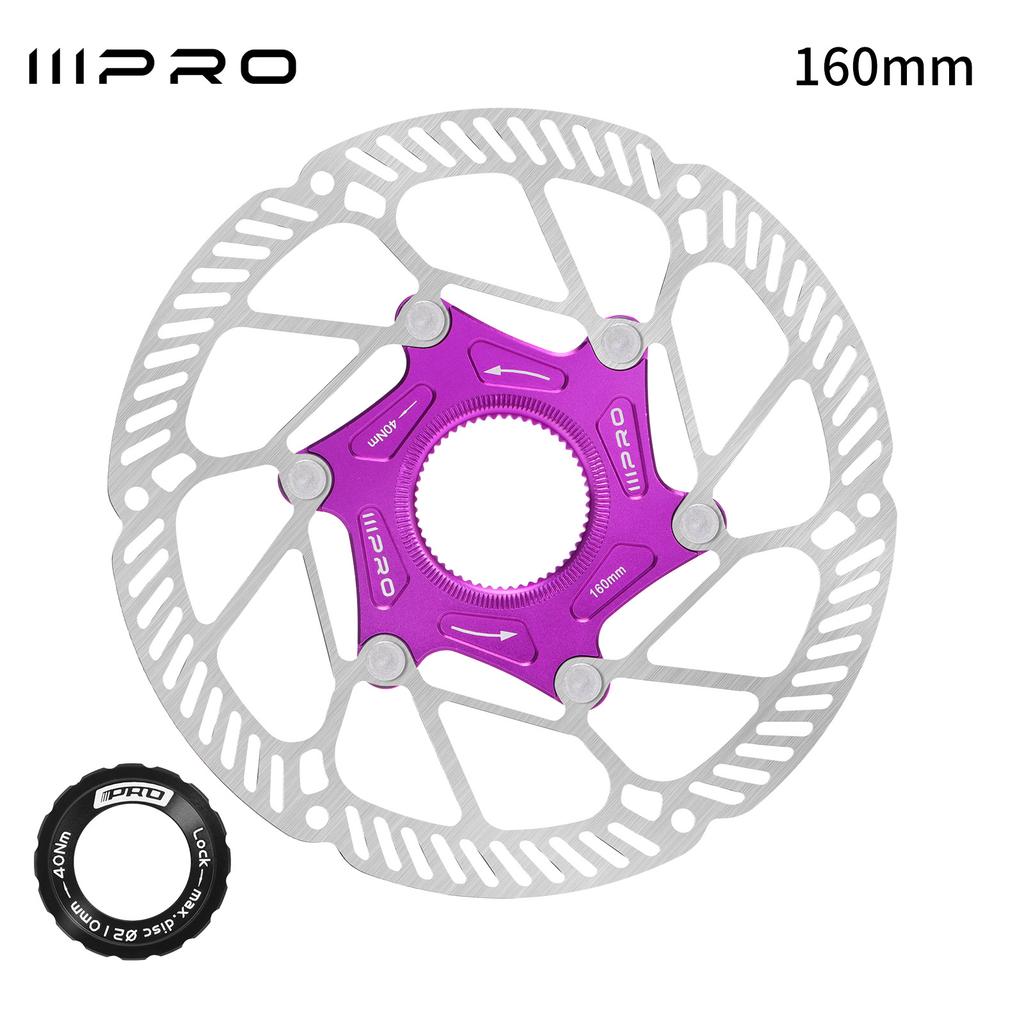 160mm 140mm Centerlock Brake Disc Floating 160mm 140mm 6 Screws Disc Rotor Cooled Lightweigh for Mtb Road Mountain Bike