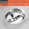 Yuqunhui 304 Stainless Steel Divided Cafeteria Tray