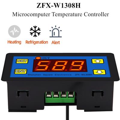 ZFX-W1308H Controlador de Temperatura por Microordenador Termostato Digital -55~120 ℃ Controlador de Tiempo Inteligente Control Electrónico de Temperatura