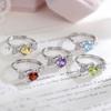 Natural Stone Ring for Women's S925 Pure Silver Non Fading Ring? Popular High-end Accessories On Xiaohongshu for Women's Fashion Retro Jewelry Gifts