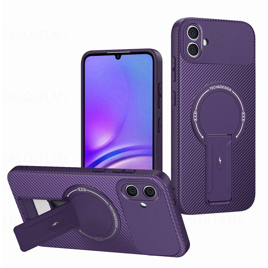 Luxury Magnetic Soft Protective Phone Case For Xiaomi Redmi Note 13 14 Pro Honor X9b 400 X9C Samsung Galaxy A16 5G A14 A15 A13 Carbon Fiber Back Cover