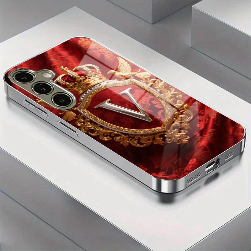 

Noble Exquisite luxury High-end PhoneCase Electroplated Glass PhoneCase for Samsung Galaxy S26 S25 S24 S23 S22 S21 FE,Ultra,Plus For Galaxy S26