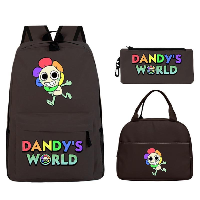New Dandy's world game merchandise personalized printing primary and secondary school schoolbag three-piece set