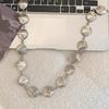 Gothic Waist Belt Stylish Seashells Heart Waist Chain Belt Elaborate Chain Belly Chain for Dress Cowboy Belt Waist Chain