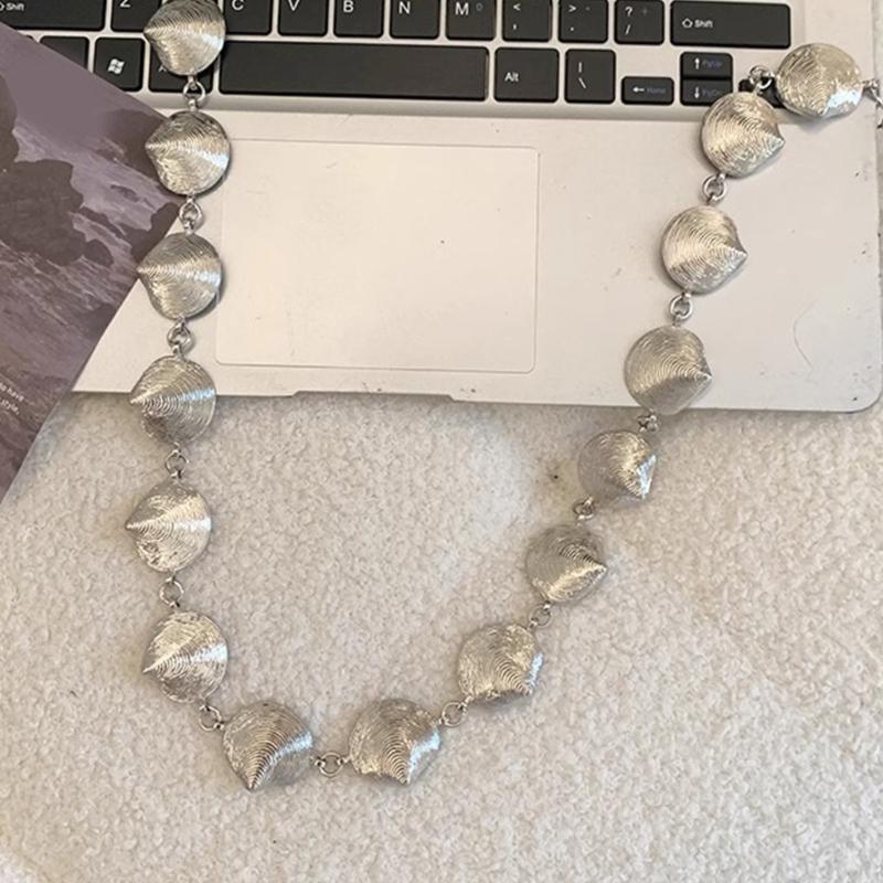 Gothic Waist Belt Stylish Seashells Heart Waist Chain Belt Elaborate Chain Belly Chain for Dress Cowboy Belt Waist Chain