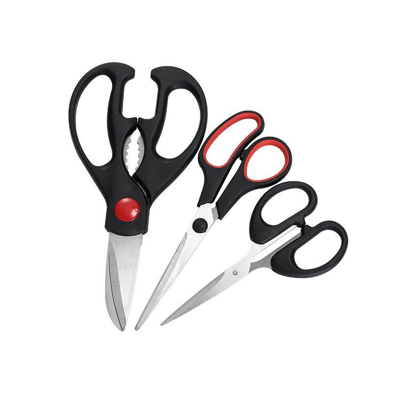 Stainless Steel 3-Piece Kitchen & Craft Scissors Set