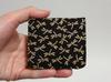 Deerskin Inden Box Type Coin Purse Wallet Unisex Dragonfly Pattern White [Hasegawa]