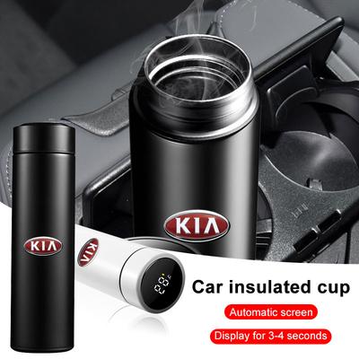 500ml Smart LED Temperature Display Car Portable Thermos Cup Car Styling For Ceed Rio Sportage R K3 K4 K5 K6 XCEED KX3 SPORTAGE EV6