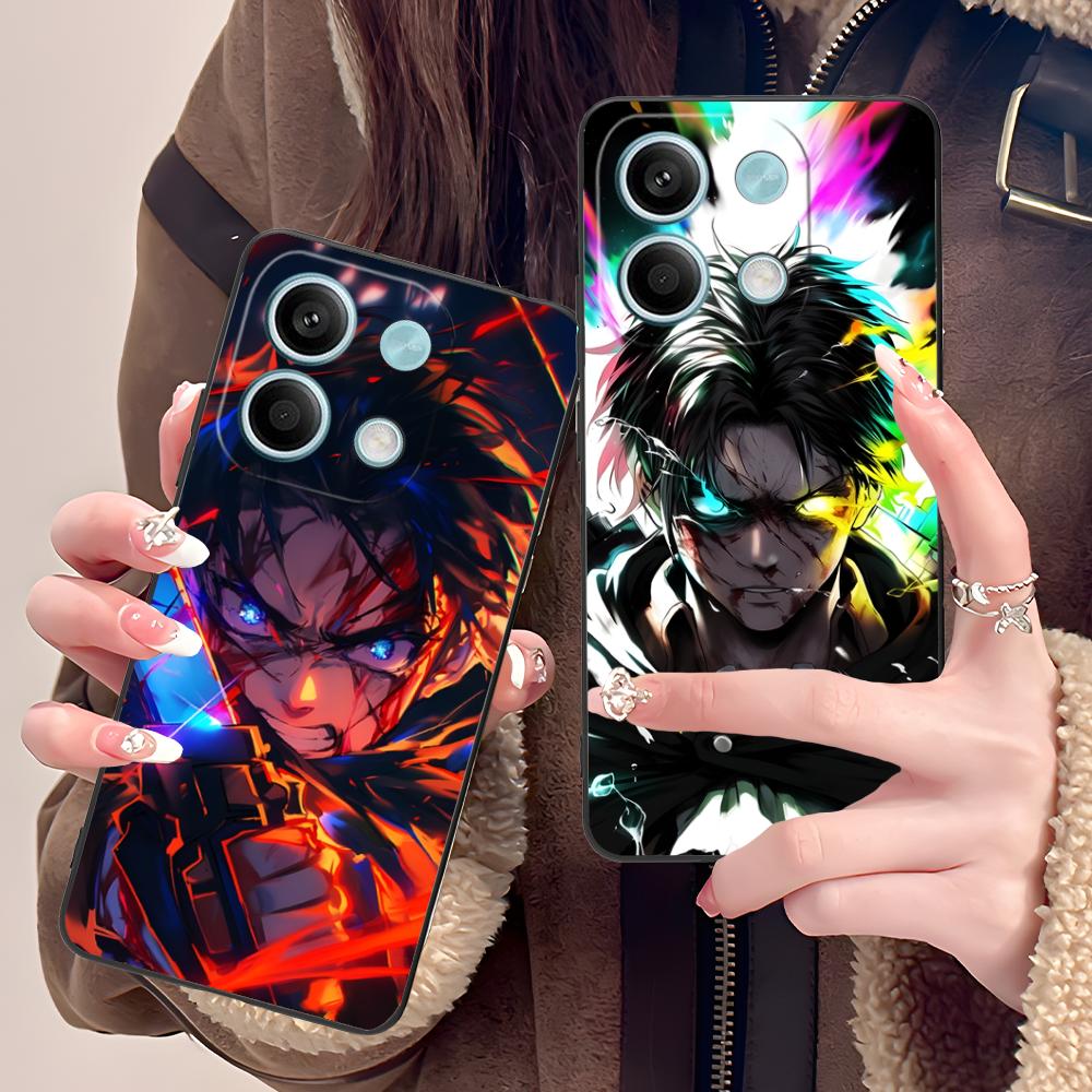 AOT Eren Mobile Cell Phone Case for POCO M6 M5 M4 M3 X7 X6 X5 X4 X3 F6 F5 F4 Pro GT 5G Colour Protective Cellphones Cover Pretty