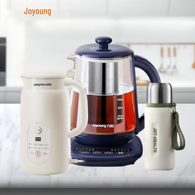 Joyoung Thermos Cup, Health Pot, and Soy Milk Maker Bundle
