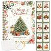 Holiday Gift Giving Accessory Christmas Card Book, DIY Spiral-Bound Merry College Survival Personalized Greeting Book Kit, 10-Page for Students