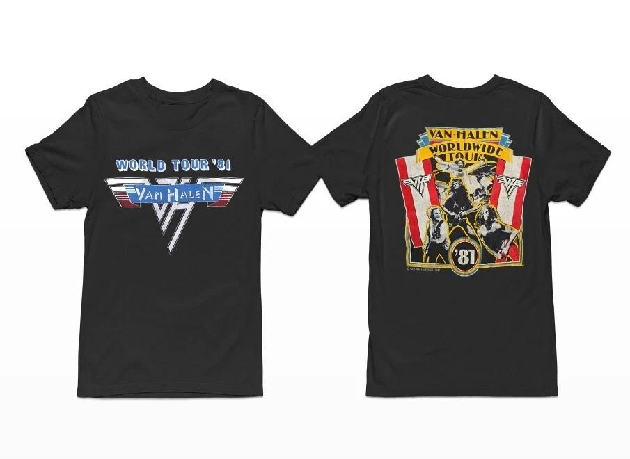 Van Halen Vintage Tour T-Shirt 1981 World 1984 Concert Band Tee M