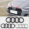 For 8L 4 Rings ABS Car Front Hood Emblem Bonnet Rear Logo For Audi A3 A4 B8 8P A6 C7 A5 Q5 B7 B6 B9 SLINE QUTTRO RS Q3 Q7 S3 S4 S5 S6