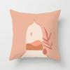 New Abstract Landscape Pillowcase Nordic Desert Plant Home Cushion Cover