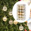 36 Pieces Christmas Ball Ornaments, Small Hanging Decorations for Celebration