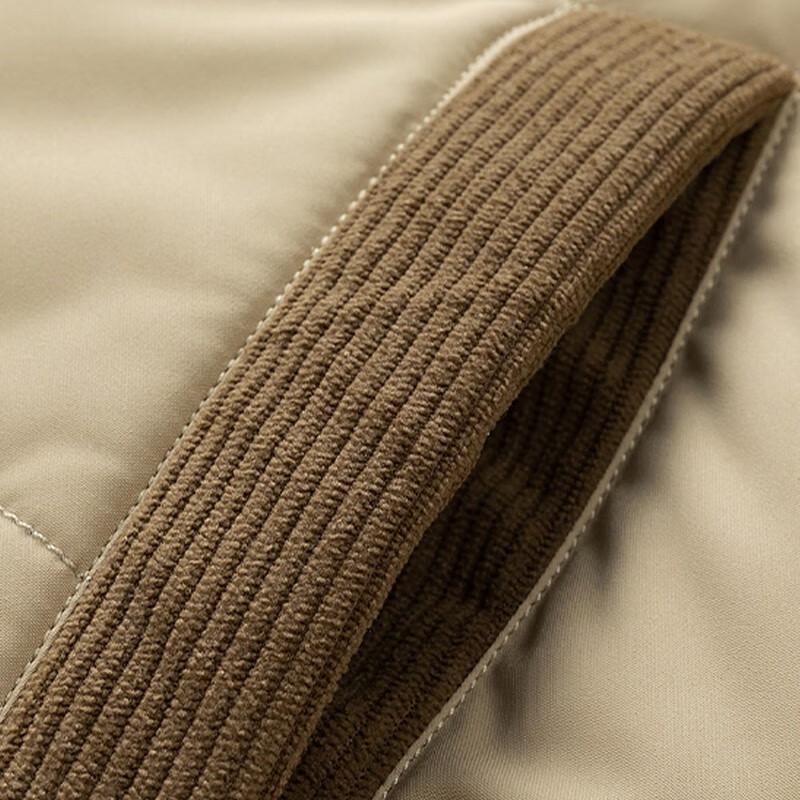 Mao Ren Men's Detachable Hooded Padded Winter Jacket