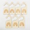 7x Nursery Hanger Organizers Nursery Closet Organizers Wood Newborn Wardrobe Divider for Closet Room Bedroom Birthday Nursery