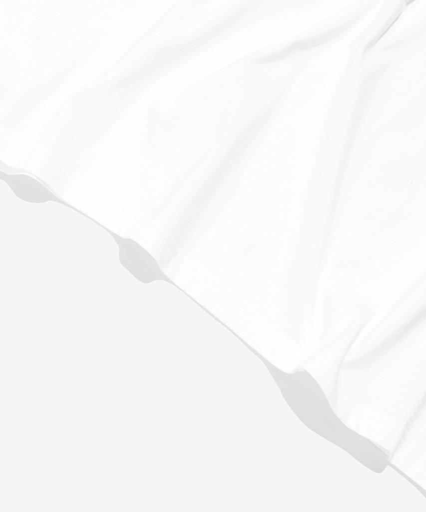 Wogseuaenko Layered Washed Short Sleeve T-Shirt (White)