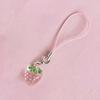 3D Fruit Pendant Keychain Strawberry Key Holder Handmade Car Key Accessory Handbag Decoration for Fashion Enthusiasts