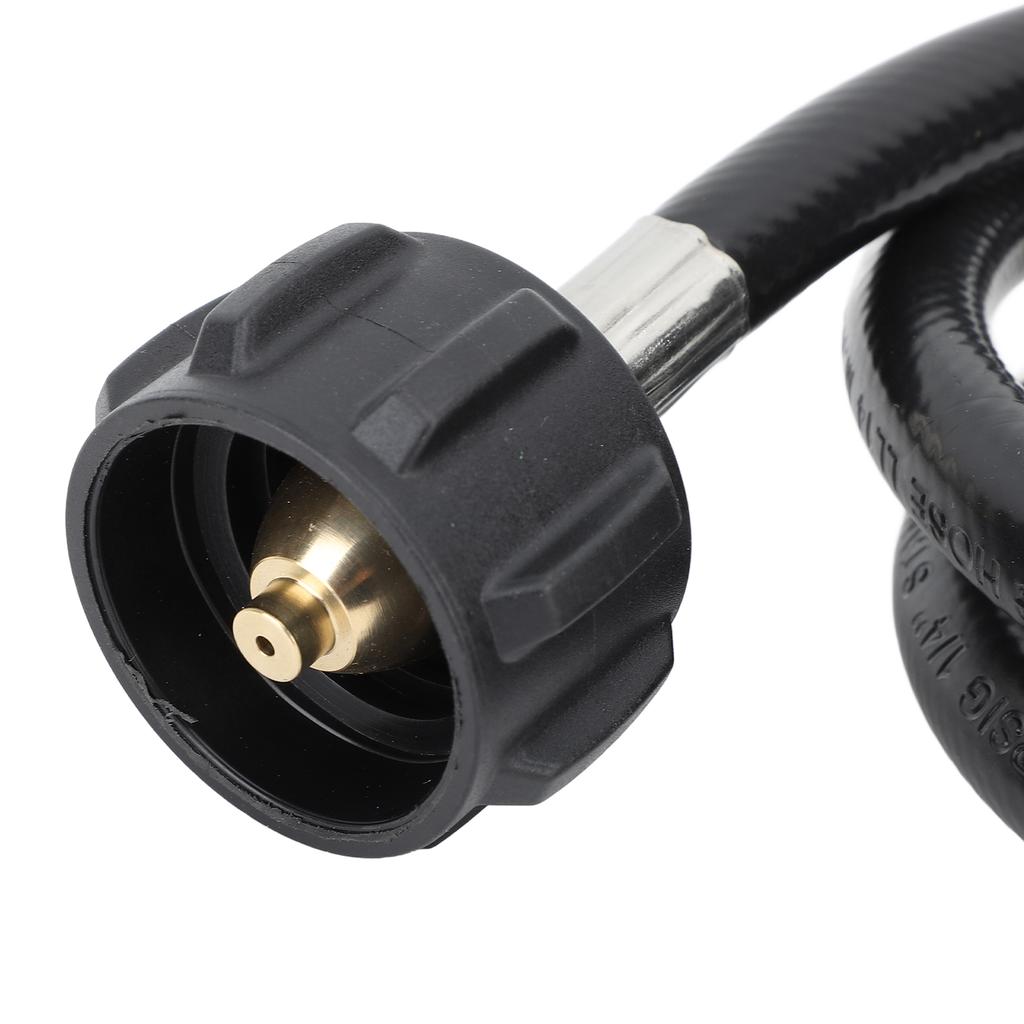 4ft Propane Adapter Hose 1lb To 20lb Propane Convert Hose with QCC1 Type Brass Connector for Gas Cylinder Grill Stoves