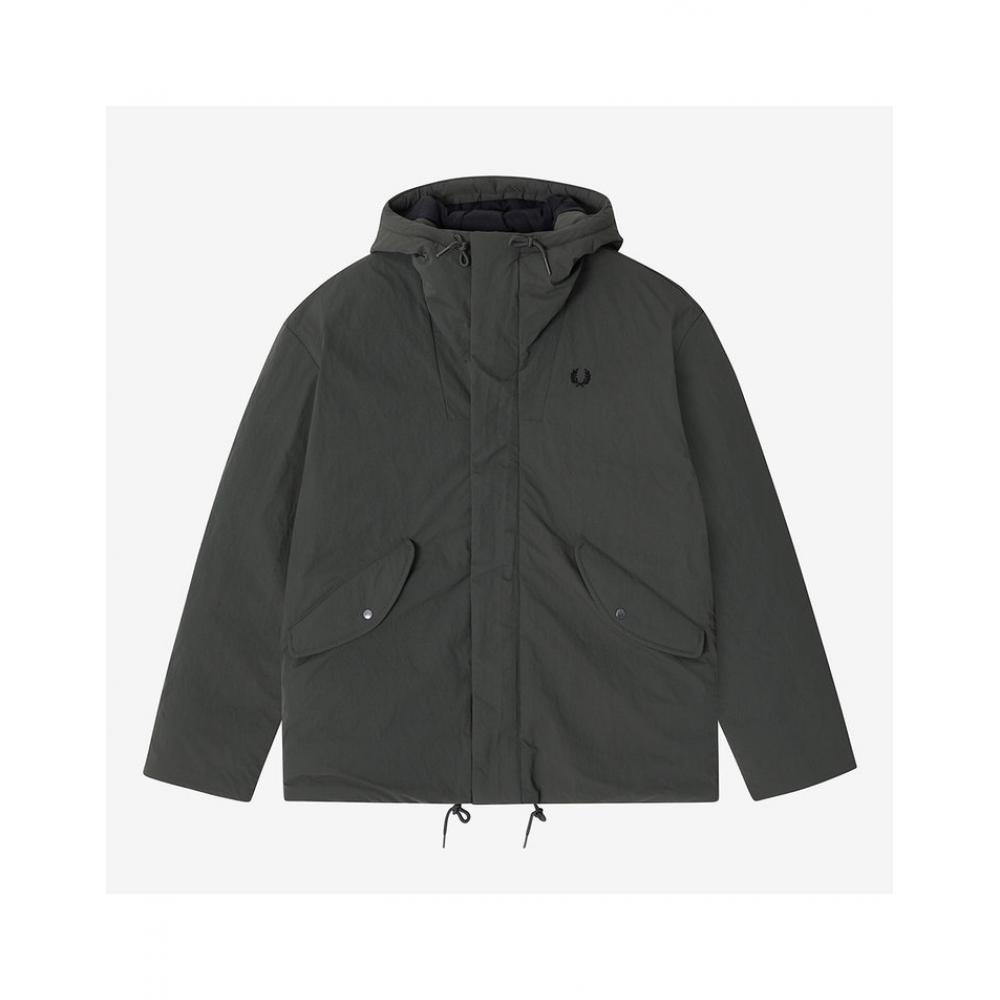 

Fred Perry Zip Through Padded Jacket Field Green Afpm2438512 638 L