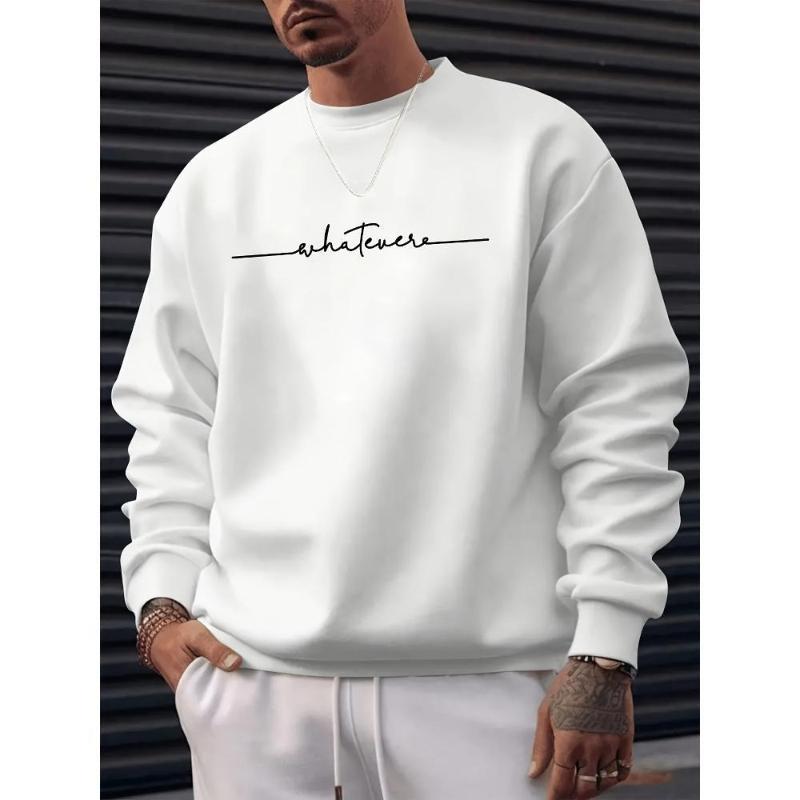 

Мужской свитшот с круглым вырезом на флисовой подкладке, смесь хлопка и бамбука, теплый зимний повседневный слой XXL