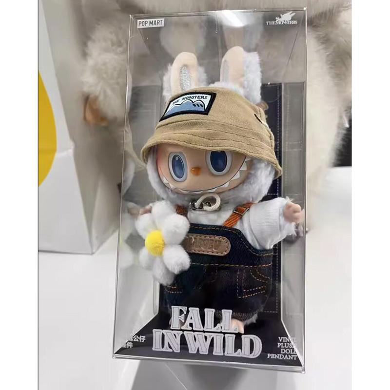 Labubu Spring Wild Vinyl Plüschpuppe Anhänger Spring Wild Home Zugtuch Geschenk Weiches Spielzeug Sammlerstück Animation Geschenk