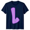 M Initial Alphabet Unisexs TShirt Unisexs Tee Graphic Unisex Top