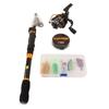 RE Series Telescopic Sea Fishing Rod Spinning Reel Combo Fishing Pole Kit Tackle Gear for Beginner Adults Saltwater Freshwater
