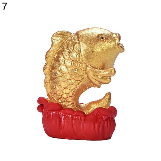 Mini Resin Fortune Tree Chinese Golden Ingot Home Office Desk Landscape Ornament