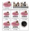 Semi-Enclosed Cat Bed Warm Cat Nest Plush Dog Sofa Windproof Dog House 2 Use Pet Dog Bed Soft Cat Sleeping Bed