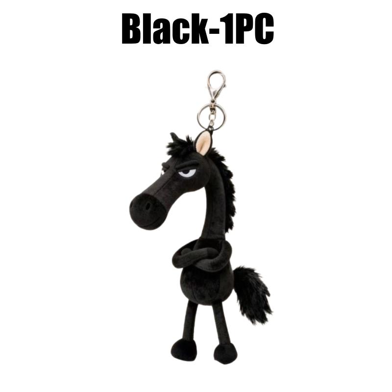 Plush Horse Pendant Bag Charm Keychain Horse Pendant Soft Horse Charm Personal Horse Keychain Handbag Decor Gift Idea