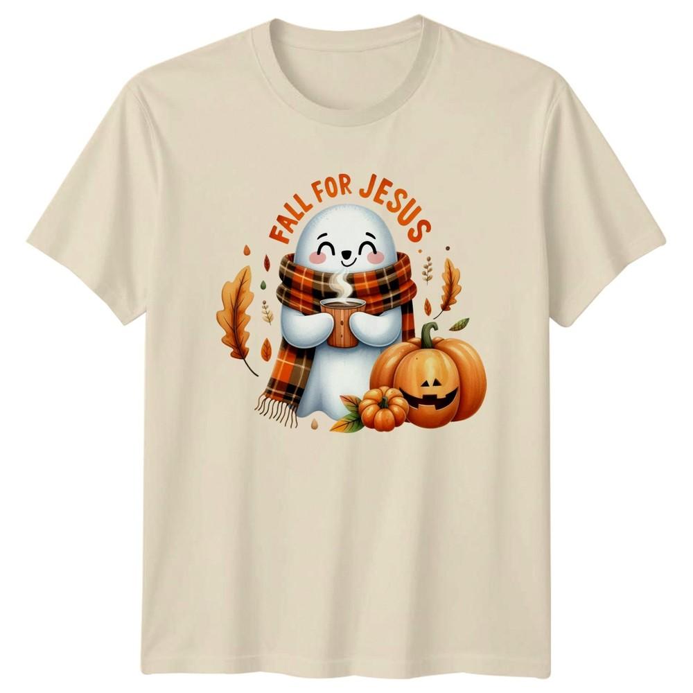 Fall For Jesus TShirt Autumn Halloween Christian Fall Gift For Him And Her