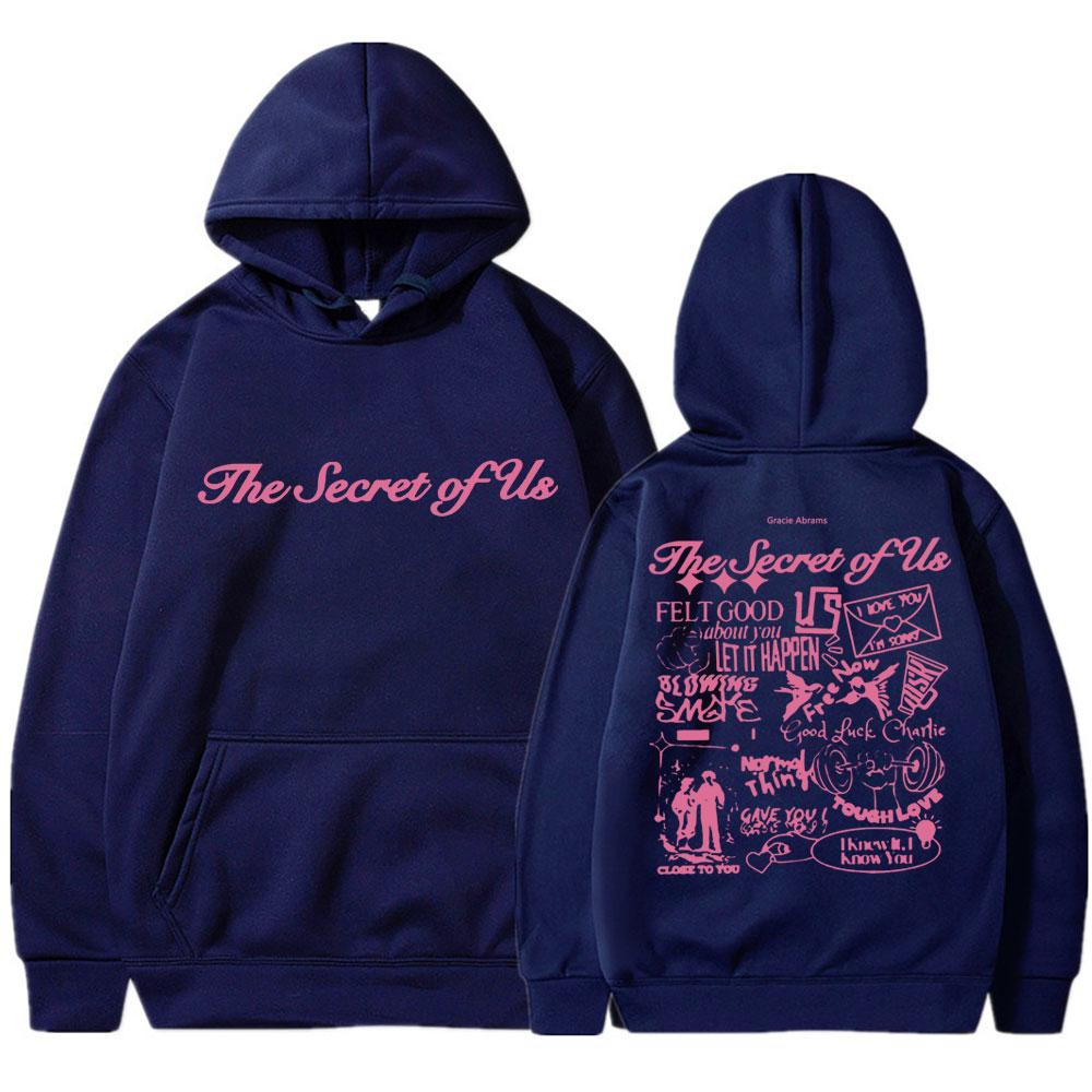 

Gracie Abrams The Secret of Us Hoodie Men Women Fashion Aesthetic Harajuku Long Sleeve Winter Oversized Y2k Tracksuit Fans Gifts 3XL