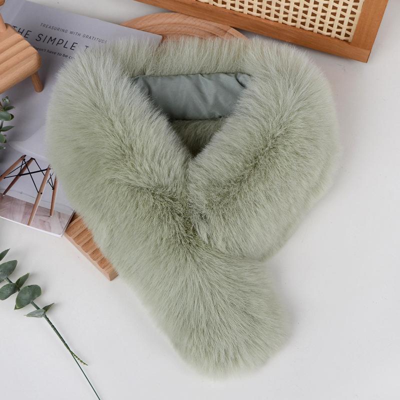 1PC Versatile Shawl Fashionable Multicolor Magnetic Suction Warm Scarf Gift Imitation Fox Fur Collar Plush