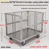 Silent Cage Trolley with Fence for Warehouse and Supermarket Logistics