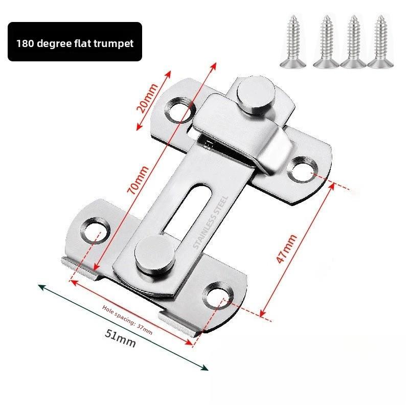 Gate Latch Sliding Barn Door Latch For Locking Matte Black Stainless Steel Gate Latches Flip Latch Safety Door Bolt Latch Lock