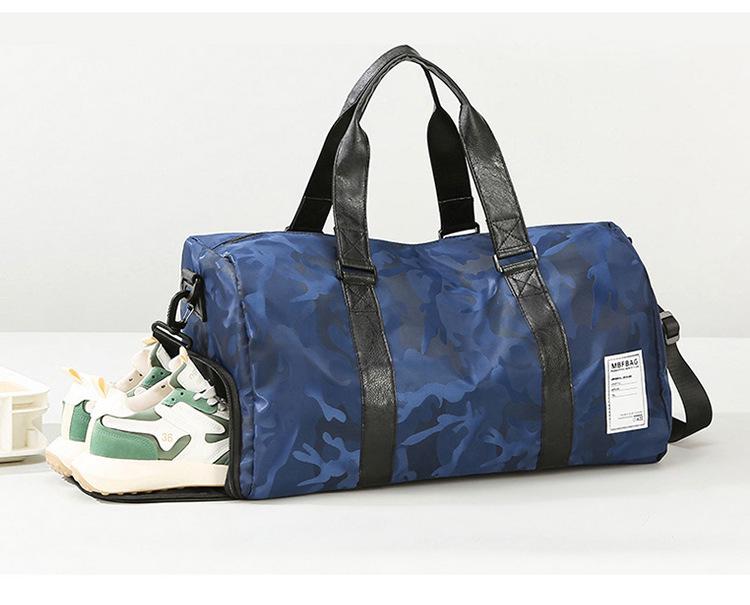 Large Capacity Travel Bag with Shoe Compartment, Wet/Dry Separation, for Sports, Swimming, and Fitness