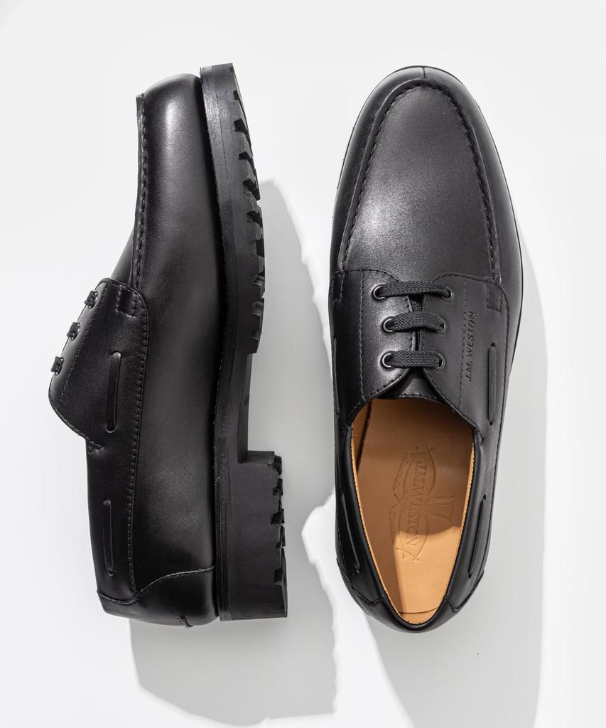 Weston Yachting Derby Business Size Size D 1141FLZ6901D J.M. Men's Shoes, 690#, Black, (1141FLZ6901D),