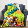 Scooby Doo Gang Adventure Multipurpose Personalized Blanket Customize Your Name Comfortable Suitable For Sofa Couch Office Bed Picnics Allseason Use