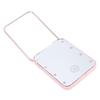Compact LED Travel Makeup Mirror 2 Sided Magnification Rechargable Portable Handheld Small Lighted Cosmetic Mirror Pink