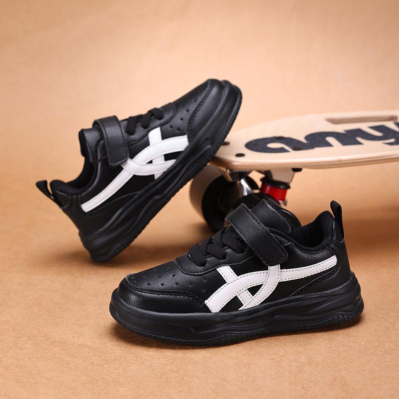 

Мальчиковые спортивные туфли 2025 осень новые детские кеды белые туфли для детей среднего и старшего возраста для девочек студенческие повседневные туфли 39 inner length about 24.5 cm