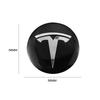 Car Sticker Tesla 4Pcs Car Wheel Hub Center Cap Sticker Metal Decals Accessories For Tesla Model 3 Model S X Y Cybertruck Roadst