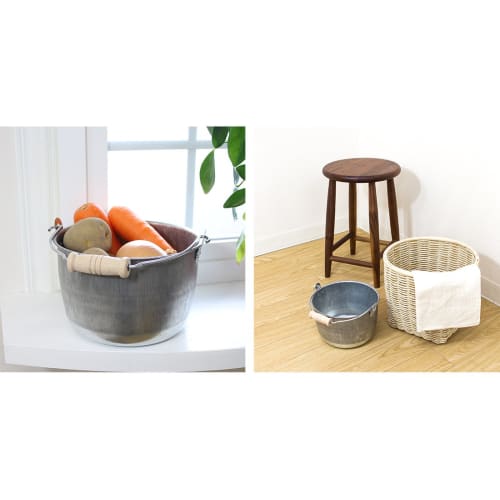 Matsunoya Japanese-made tin bucket (large)