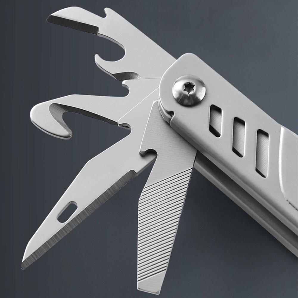 Multitool Pocket Knife,12-in-1 Multi Tool Knife,Stainless Steel Multifunction Folding Knife for Camping Hiking Survival Fishing