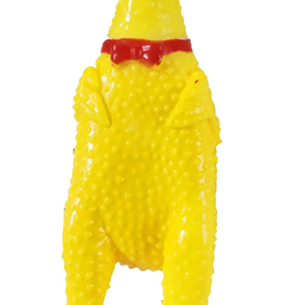 Screaming Chicken Toy Relieve Stress Anxiety Funny Squeak Sound Chicken Toy for Dogs Adults L L