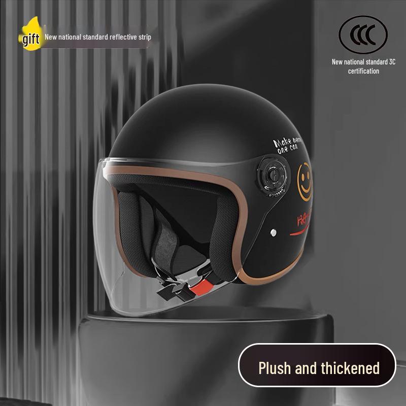 Women's Unisex Winter Warm Half Helmet for Electric Scooter/Motorcycle with Free Shipping