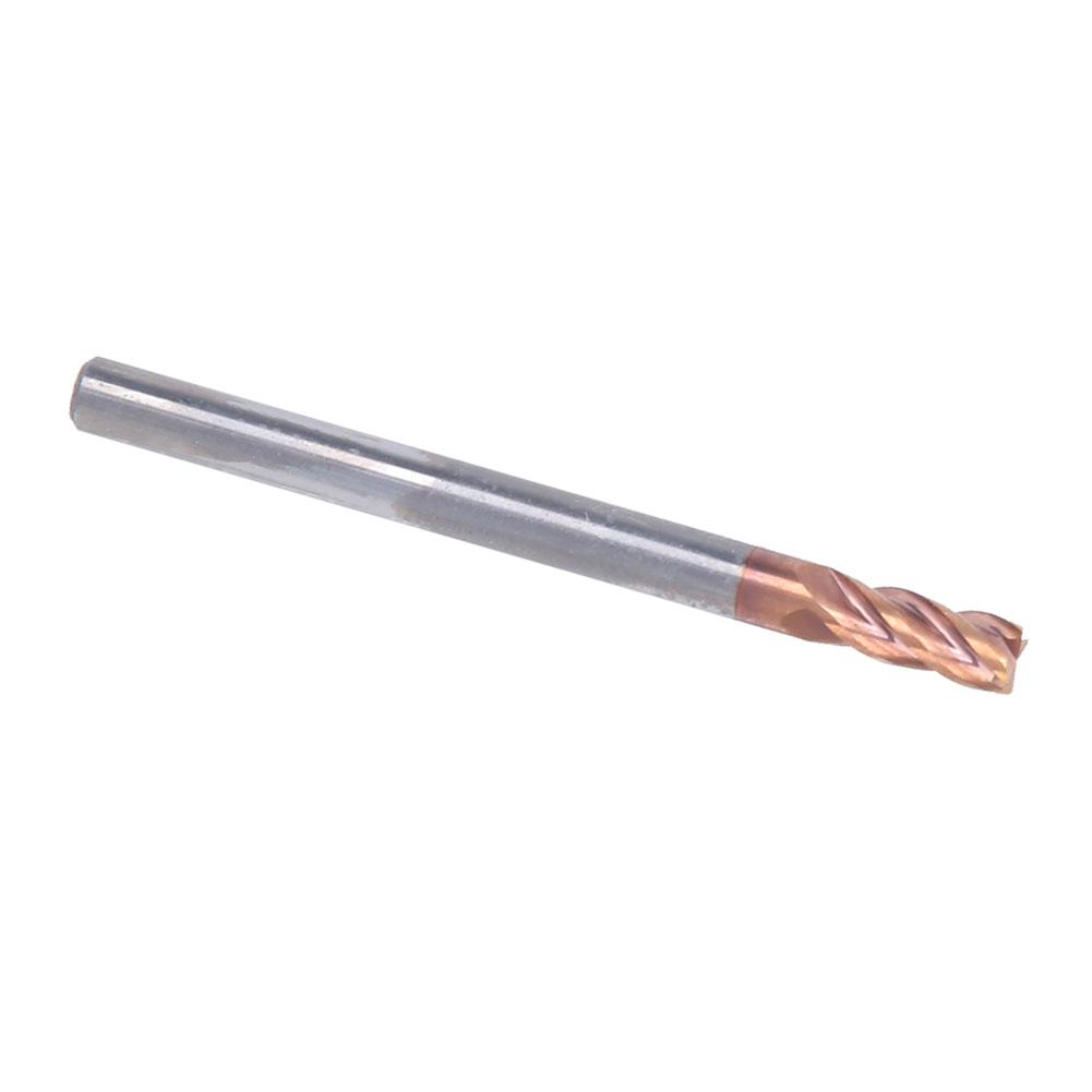 4mm 4 Flutes Nano Coating Spiral End Mill Tungsten Steel CNC Milling Cutter Bit (5pcs)