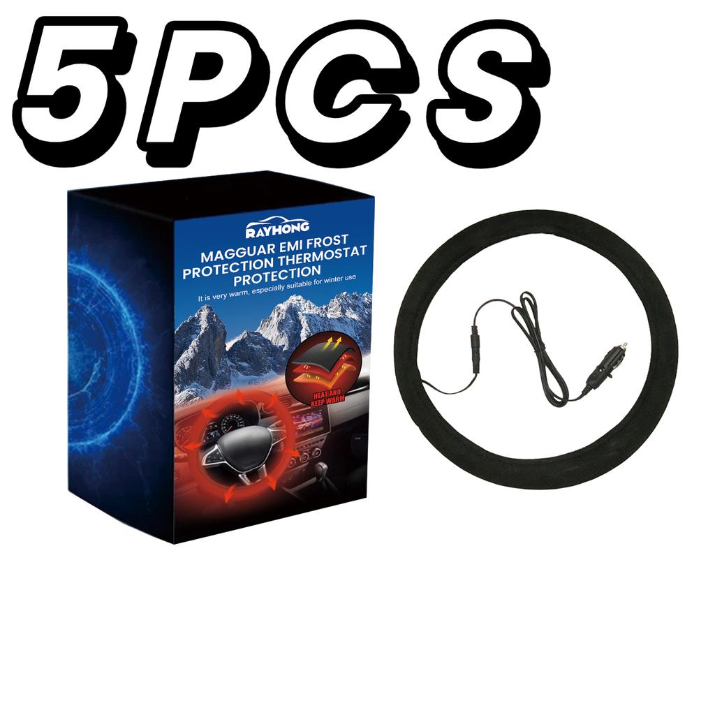 Comfortable 12V Heated Steering Wheel Cover Winter Anti-slip Car Heating Hand Warmer Warm Steering Wheel Heater Car Accessories